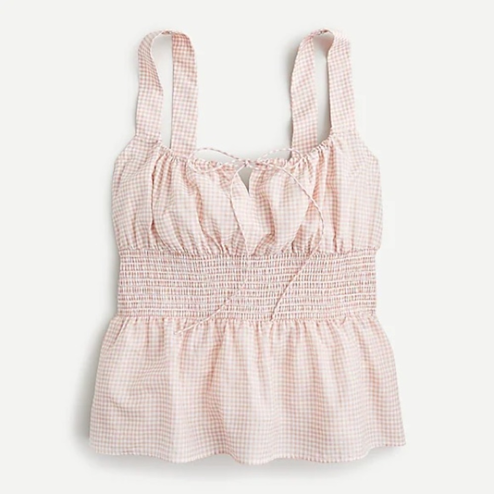 J. Crew Smocked waist tank